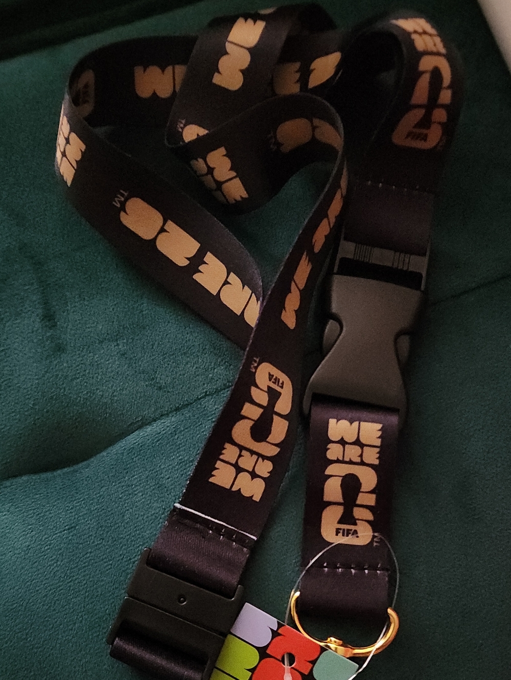 2026 Worldcup Black & Gold 'WE ARE 2' Branded Lanyard